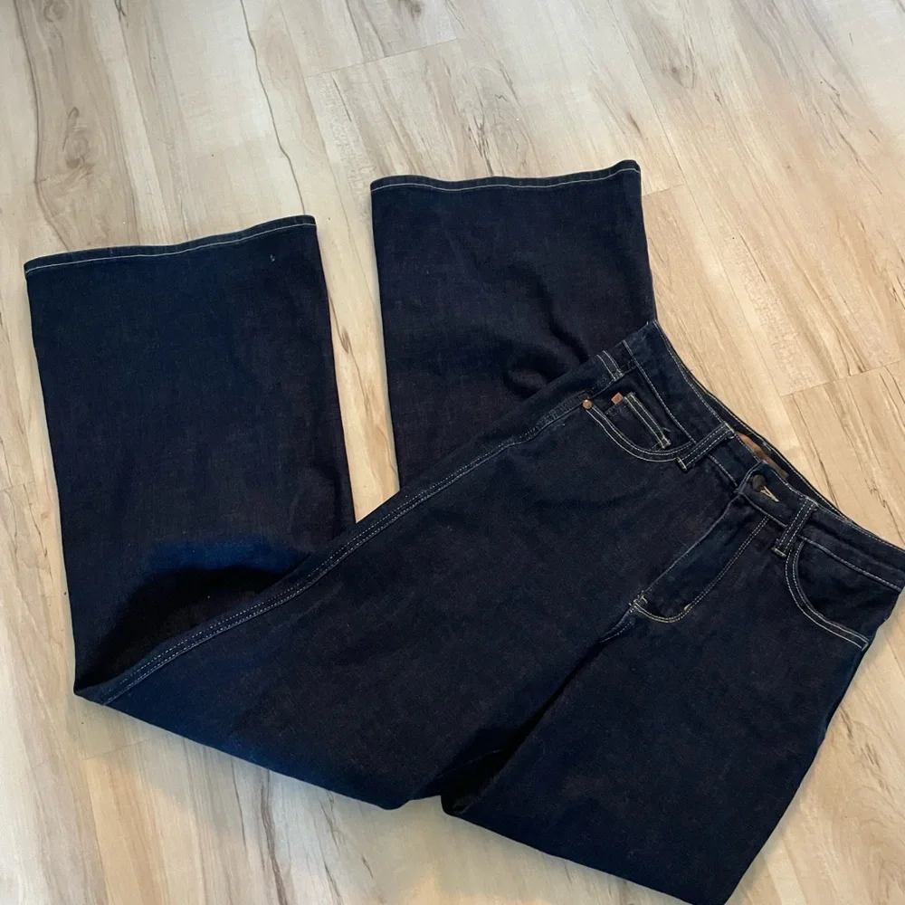 Judy Blue Dark Blue Retro Wide-Leg Jeans